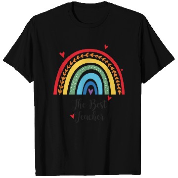 Discover The Best Teacher rainbow Gift Heart T Shirts
