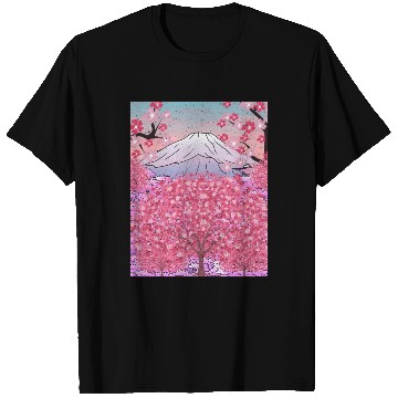 Discover Japan nature mountain sakura gift cherry blossoms T Shirts