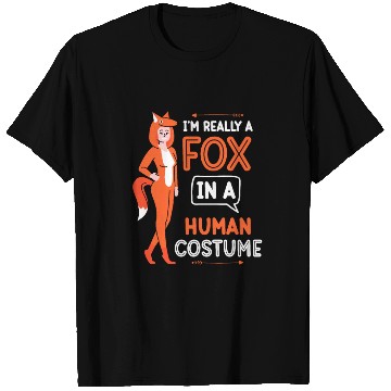 Discover I'm Really A Fox In A Human Costume Foxes Animal T Shirts