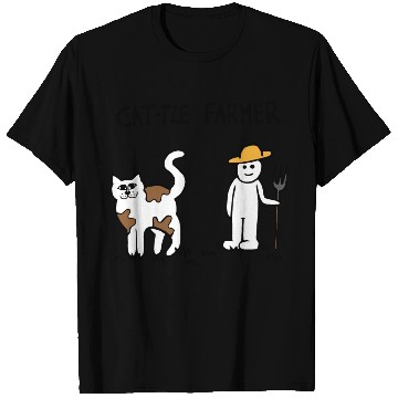 Discover Cattle Cat Farmer T Shirts