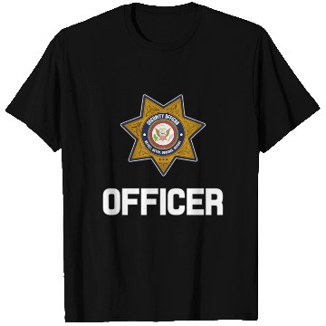 Discover Security Officer Enforcement Badge Police Guards U T Shirts