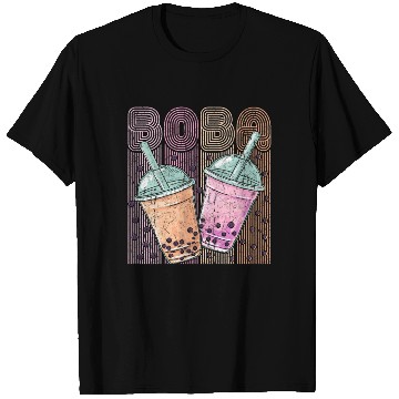 Discover Boba Tea Design Bubbles Bubble Tea Retro Boba T Shirts