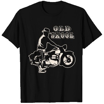 Discover Old Skool Biker ©WhiteTigerLLC.Com T Shirts