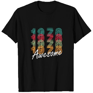 Discover 1978 Vintage Year Retro Birthday Gift T Shirts