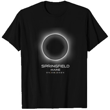 Discover 2024 Springfield Maine Eclipse Souvenir Memento T Shirts