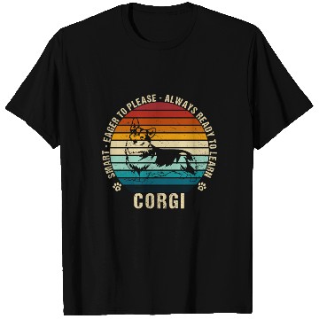 Discover Cute Corgi Retro Vintage Funny Dog Lover T Shirts