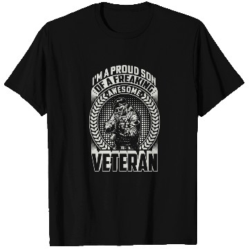 Discover Proud Son Freaking Awesome Veteran T Shirts