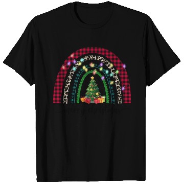 Discover Merry Christmas Lights Rainbow T Shirts