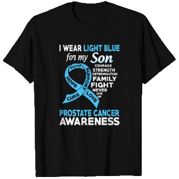 Discover I Wear Light Blue For My Son Prostate Cancer T Shirts