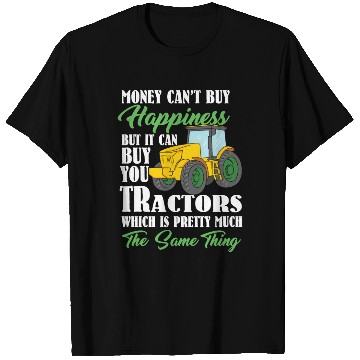 Discover Tractor Happiness Farmer T Shirts