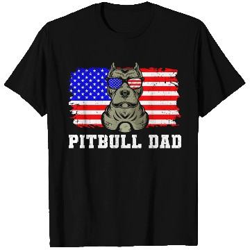 Discover Pitbull Dad T Shirts