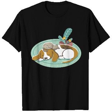 Discover Sleepy Beagle And Cat T Shirts