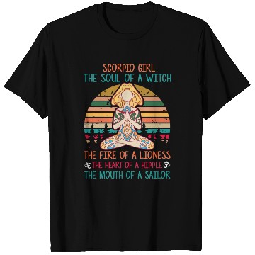 Discover Yoga Lover Gift Scorpio Girl Classic T Shirts