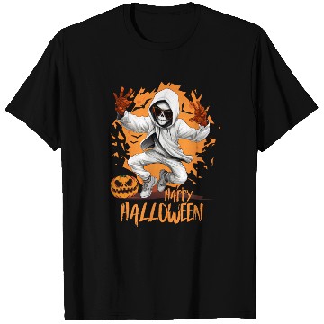 Discover Halloween Skeleton Dabbing Hip Hop T Shirts