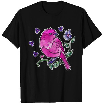 Discover Fuchsia Pink Bird T Shirts