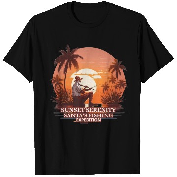 Discover Fishing Santa river t shit design T Shirts