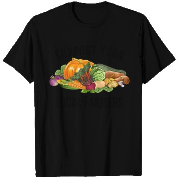 Discover funny design vegetables Support Your Local Farmers T Shirts