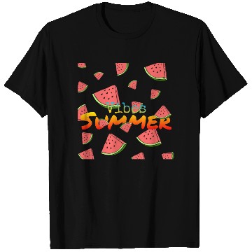 Discover Vibes Summer ,watermelon , Summer design T Shirts