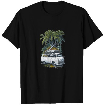 Discover Travel Car caravan Summer Coco Tree T Shirts