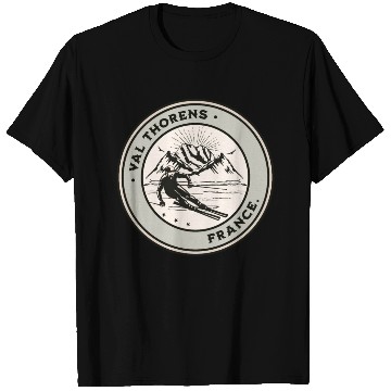 Discover Val Thorens France Vintage Skiing T Shirts