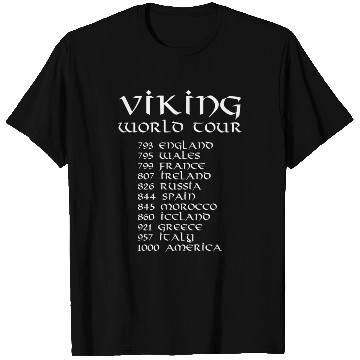 Discover Viking World Tour T Shirts
