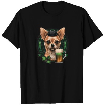 Discover Chihuahua | St. Saint Patricks Day Beer Shamrock T Shirts
