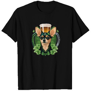 Discover Chihuahua | St. Saint Patricks Day Beer Shamrock T Shirts