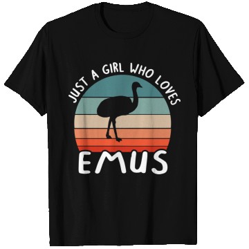 Discover Girl Lover Emu Women Love Saying Fan T Shirts
