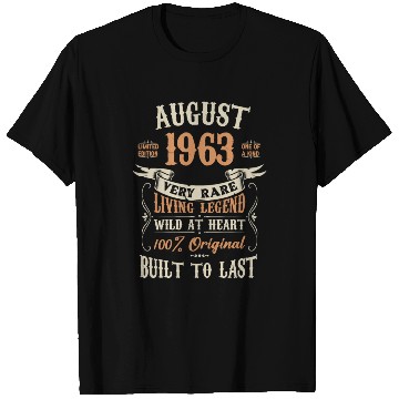 Discover August 1963 Birthday Surprise T Shirts