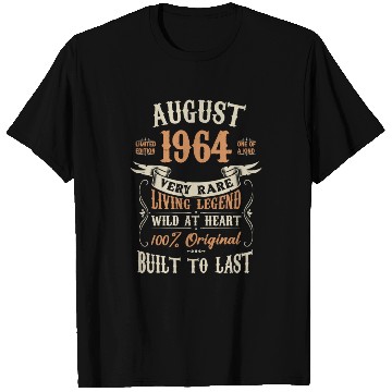 Discover August 1964 Birthday Surprise T Shirts