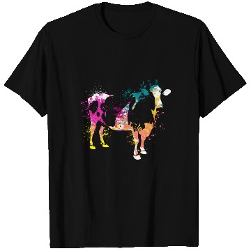 Discover Colerfull Splash Art Farm animals cow T Shirts