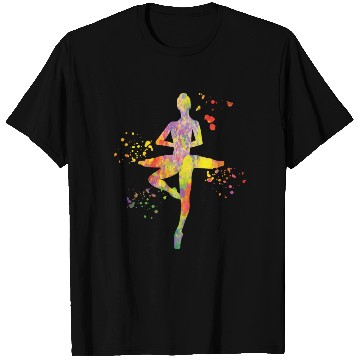 Discover Ballet Dancer Colorsplash Ballerina T Shirts