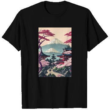 Discover Asia Landscape Serene Mount Fuji T Shirts