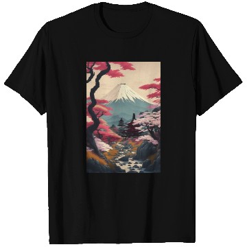 Discover Asia Landscape Serene Mount Fuji T Shirts