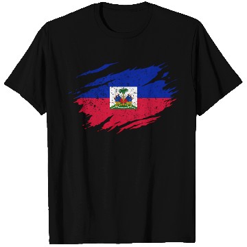 Discover Haitian Flag Haiti Pride Roots T Shirts