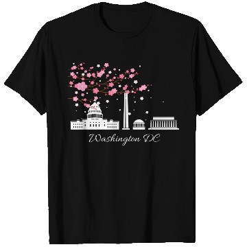 Discover Washington Dc Monuments Memorials Cherry Blossoms T Shirts