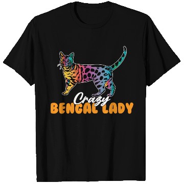Discover Crazy Bengal Lady Bengal T Shirts