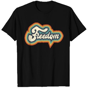Discover Freedom Typography T Shirts
