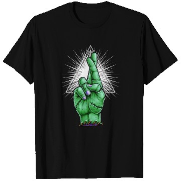 Discover Zombie Fingers Crossed T Shirts