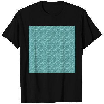 Discover Teal White Dots Pattern T Shirts