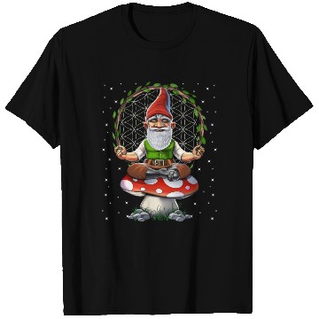 Discover Gnome Mushroom Meditation T Shirts