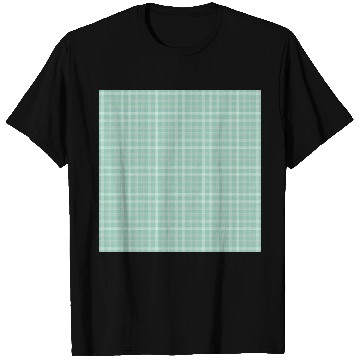 Discover Retro Checkered Pattern Teal T Shirts