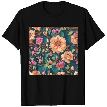 Discover Colorful Floral Pattern T Shirts