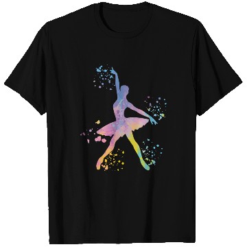 Discover Ballet Dancer Colorsplash Ballerina T Shirts