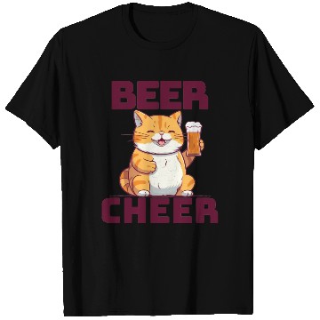 Discover Cute Cat Beer Cheer T Shirts
