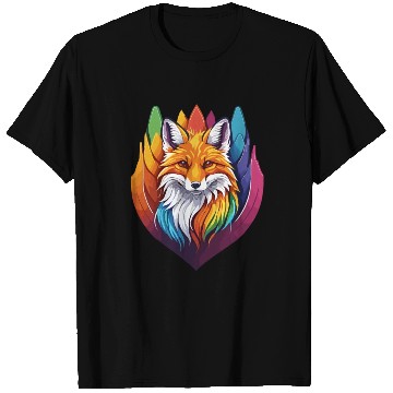 Discover Beautiful colorful Fox T Shirts
