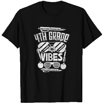Discover 4th Grade Vibes Only Back to School T Shirts
