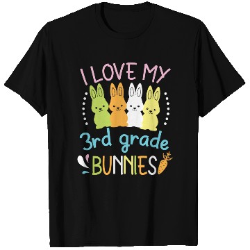 Discover I Love My 3rd Grade Bunnies Happy Easter Day T Shirts