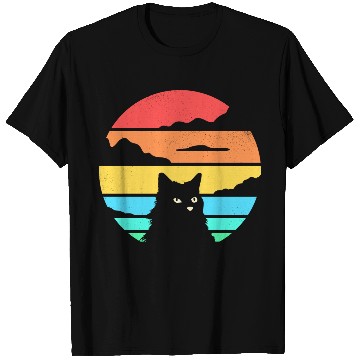 Discover Retro Cat T Shirts