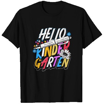 Discover Hello Kindergarten First Day of Kindergarten T Shirts